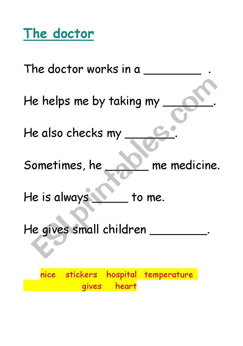 The doctor worksheet