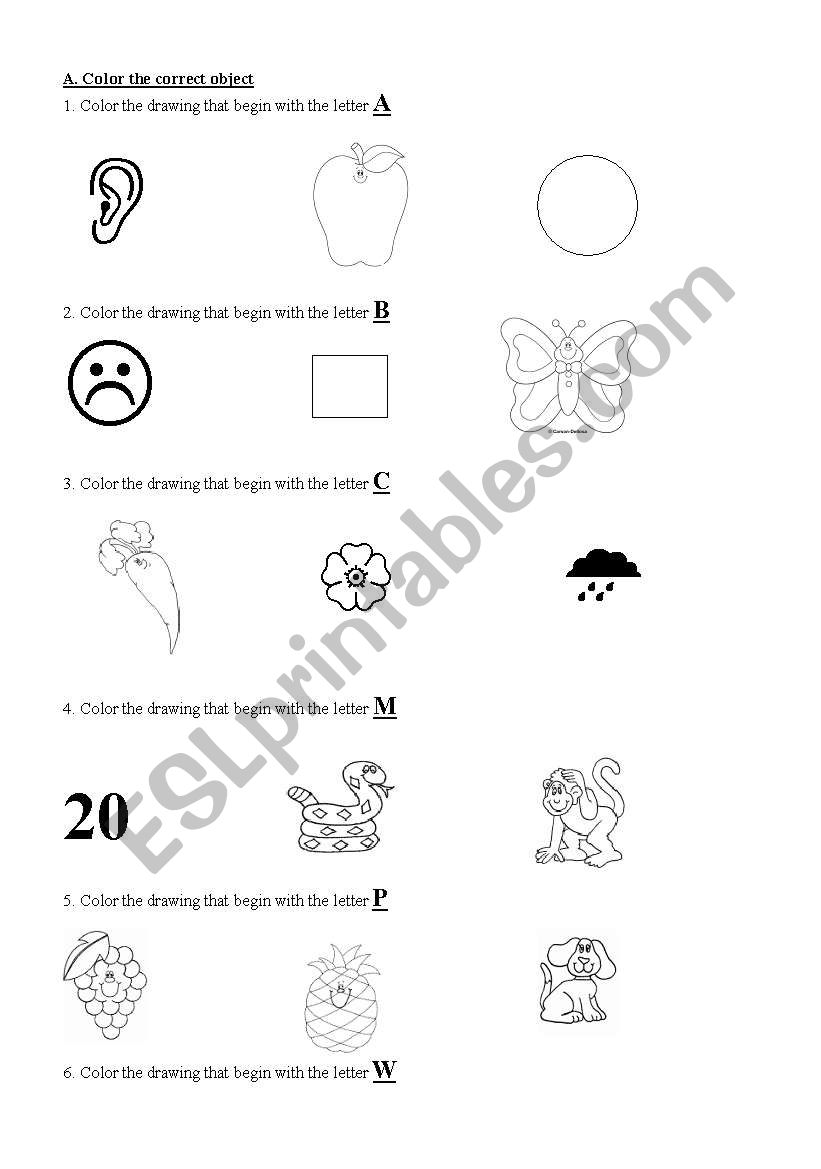 the alphabet worksheet