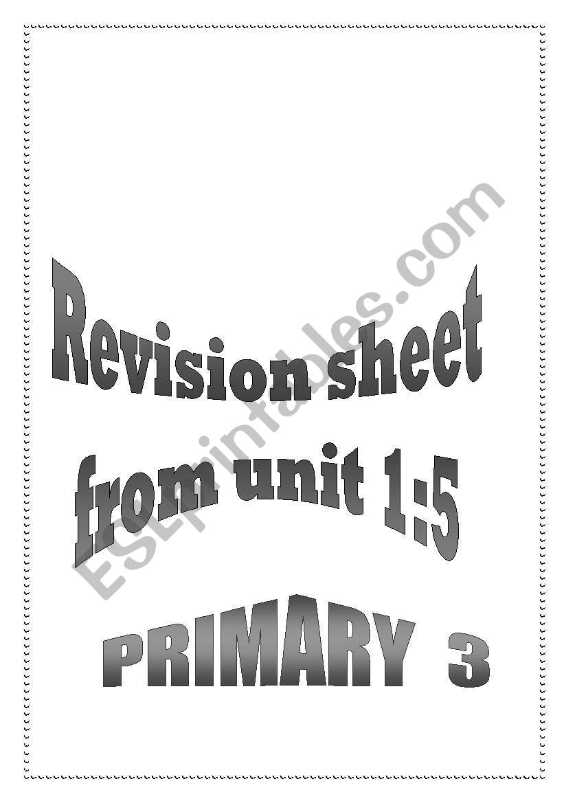 Revision Sheet for Macmillan English 3 Part 2