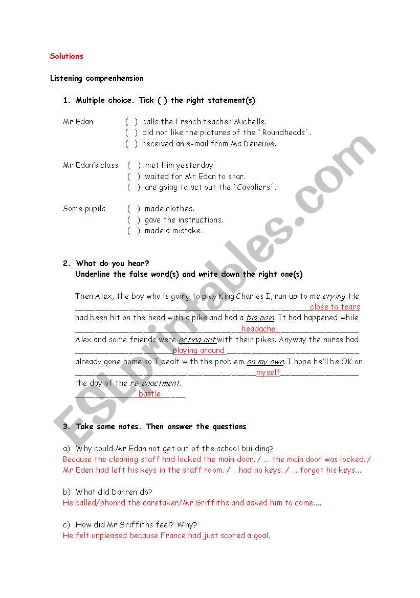 Green Line 3, unit 2, Language A