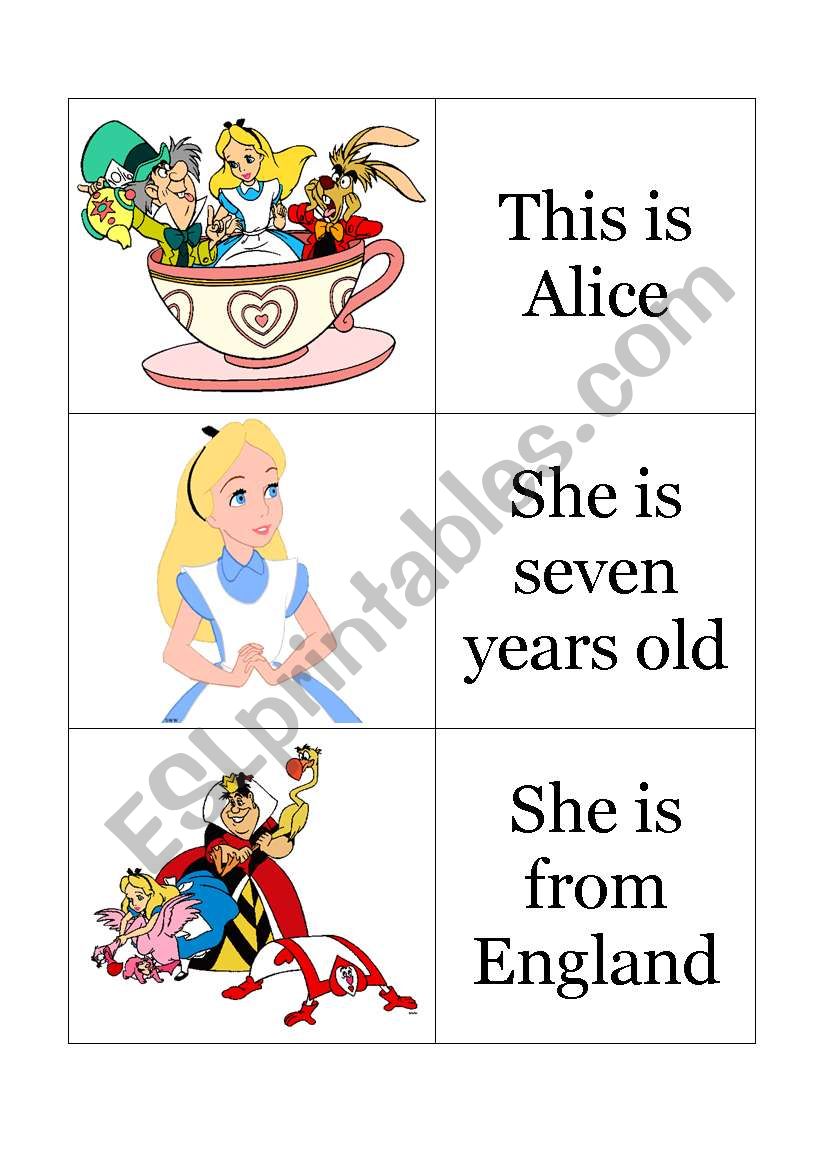 This is Alice worksheet