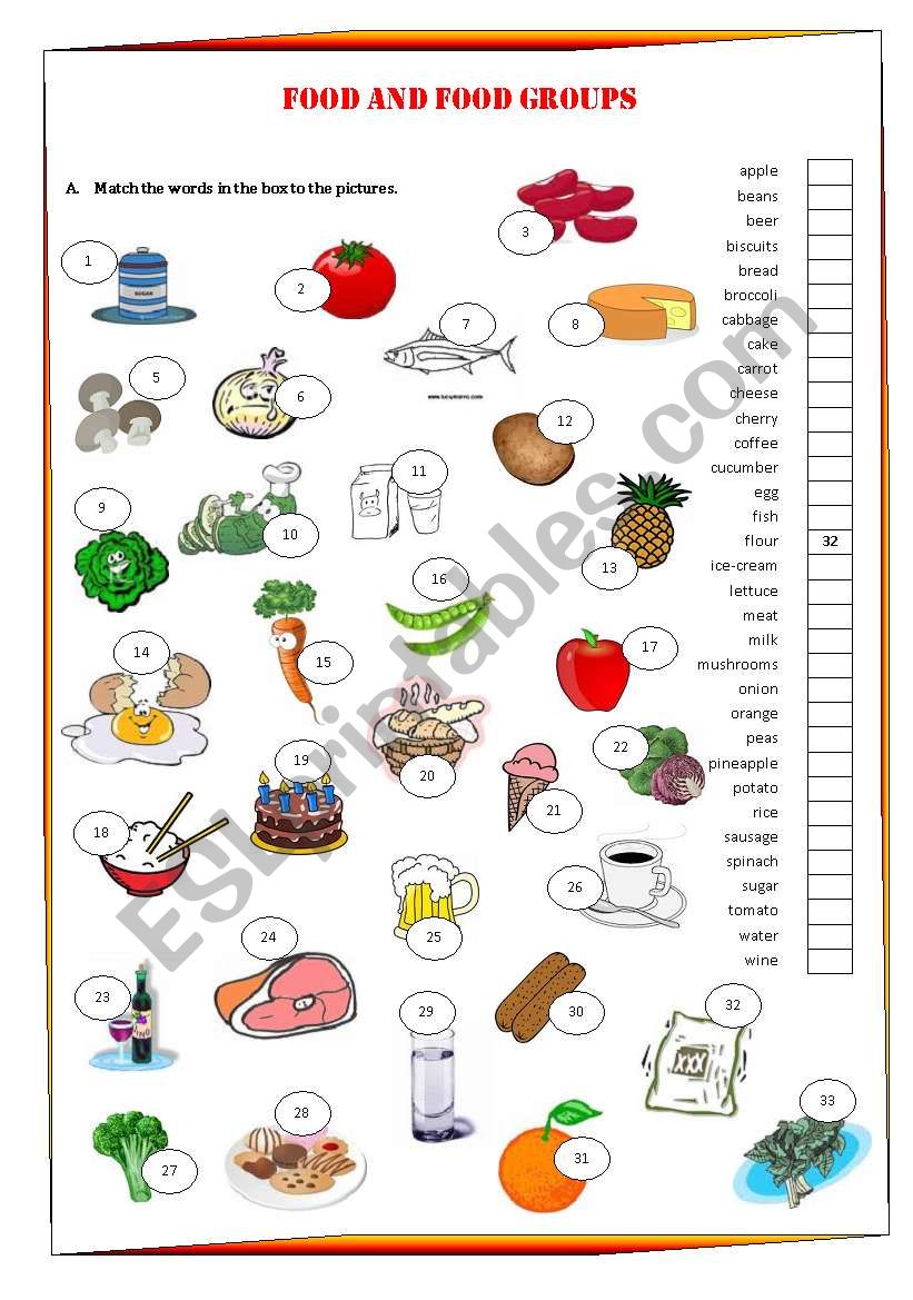 food-and-food-groups-esl-worksheet-by-anapereira