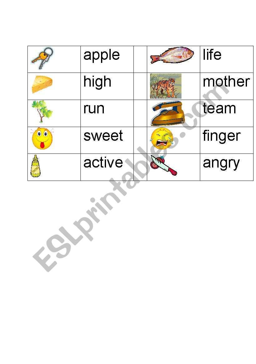 Domino sounds - 2 worksheet