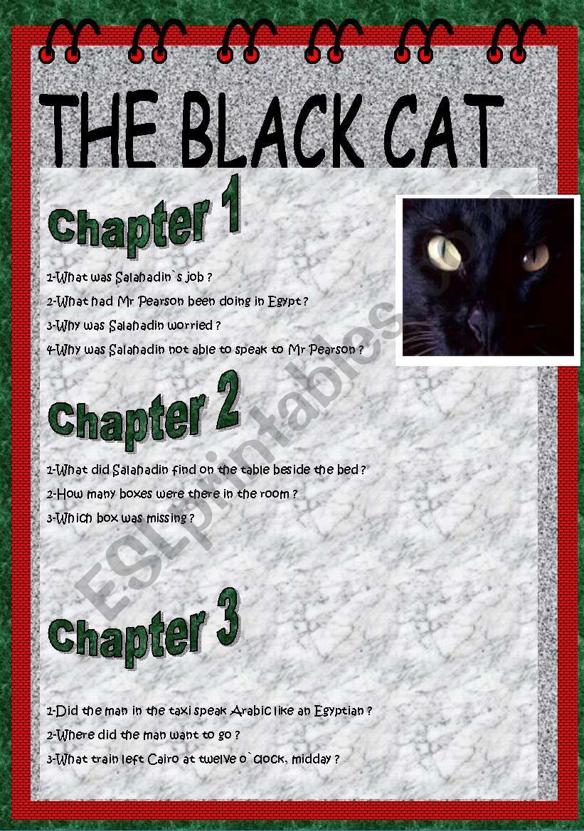 THE BLACK CAT worksheet