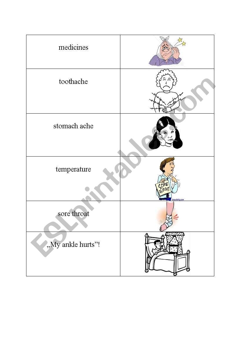 health domino worksheet