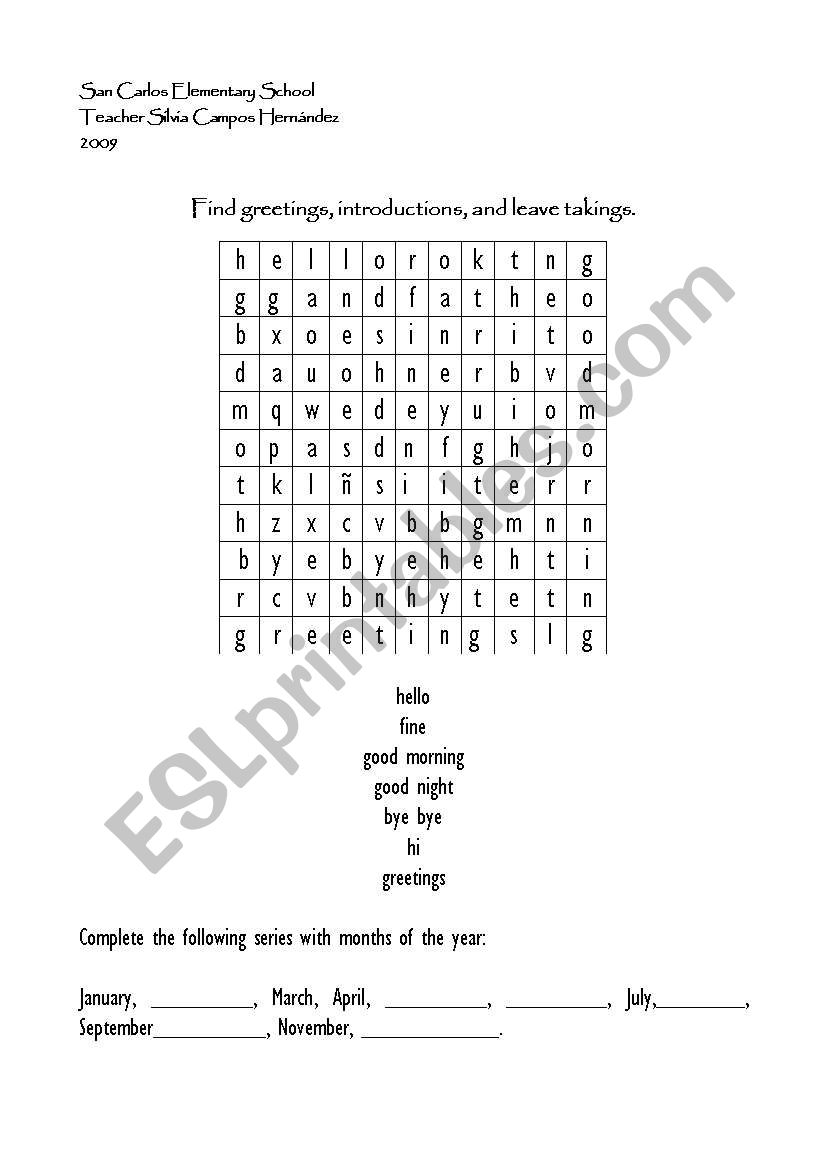 adecuacion worksheet