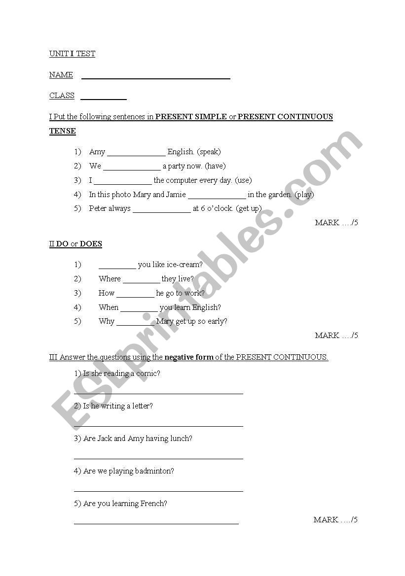 Test01 worksheet