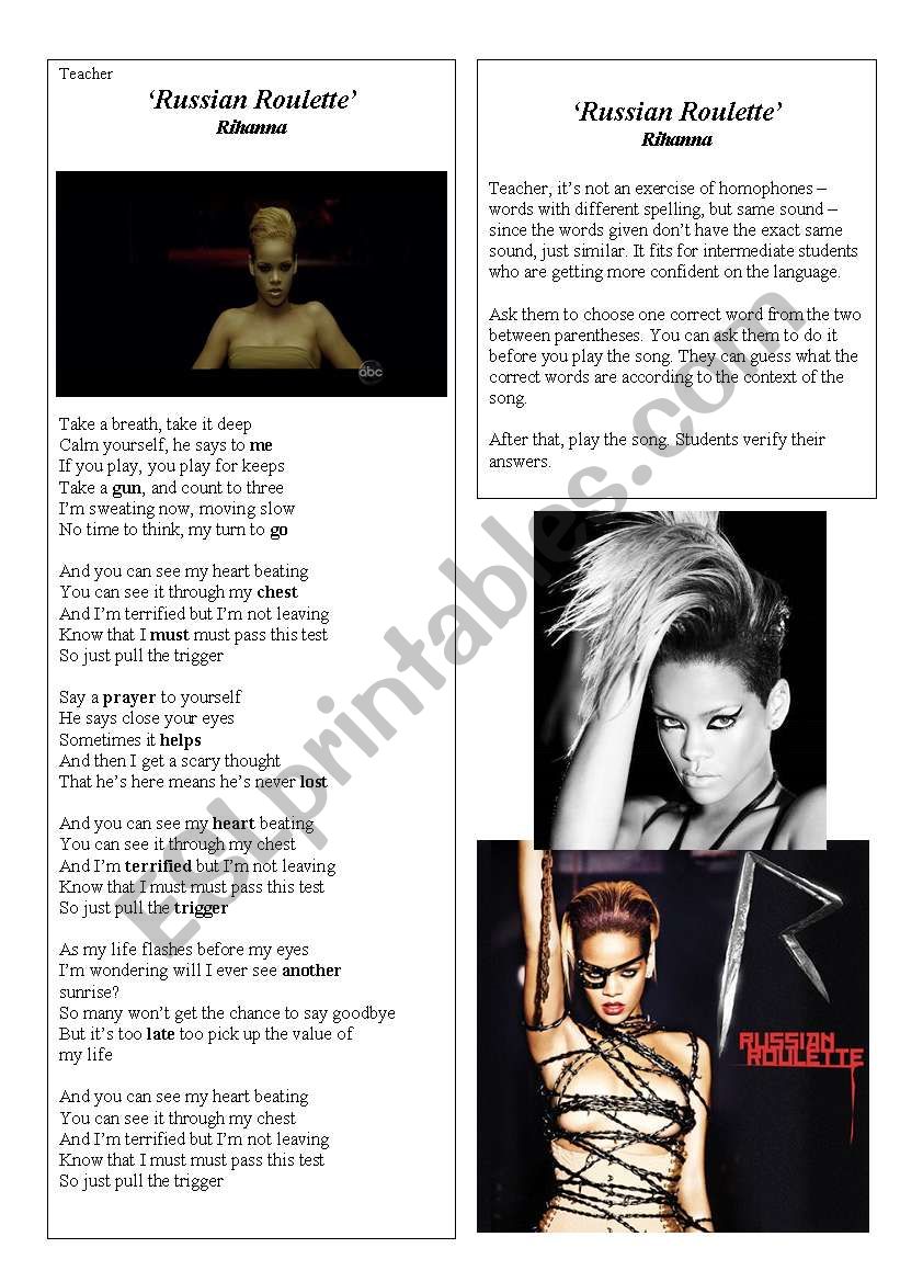 Fillable Online forums livegames co Letra De La Cancion De Rihanna Russian  Roulette En Ingles - forums livegames co Fax Email Print - pdfFiller