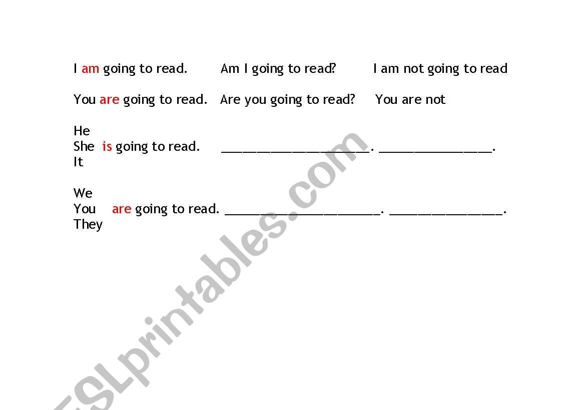 Table Present Progresive Tense