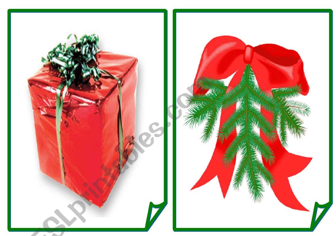 Flashcards Christmas - Part D worksheet