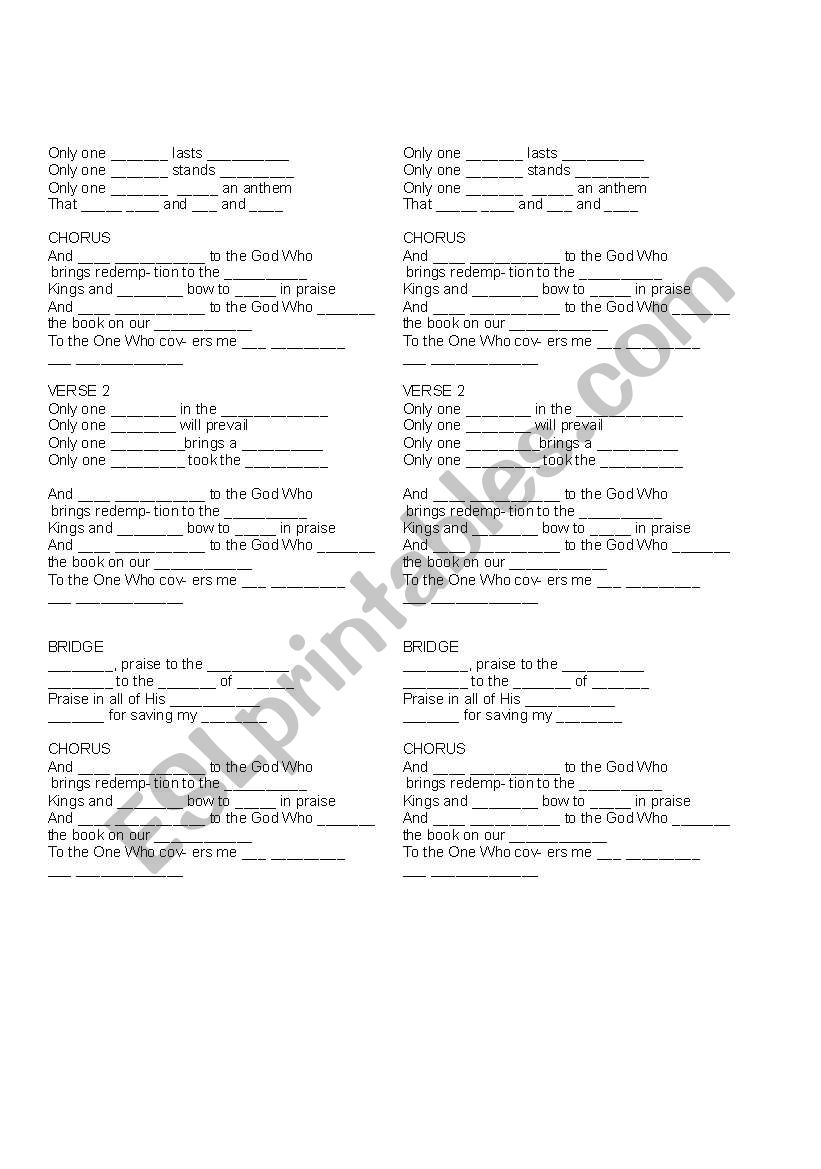 fill the blank spaces worksheet