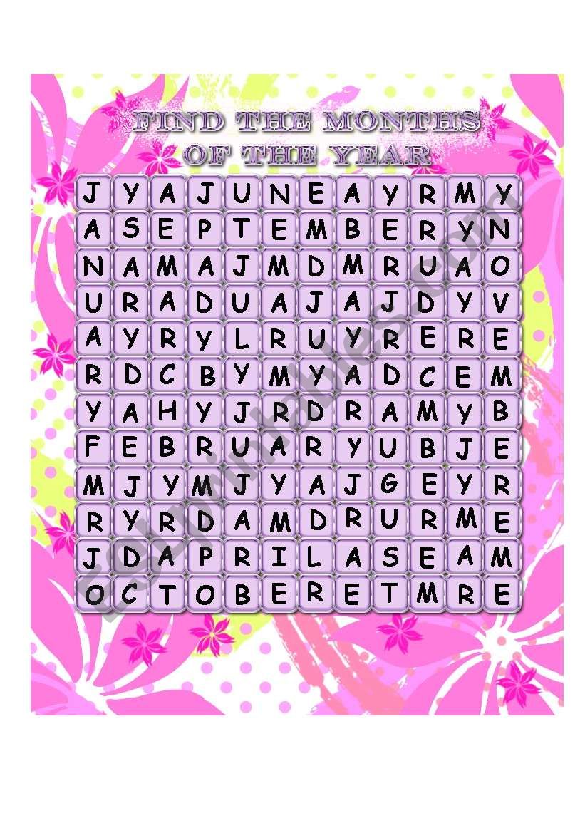 Word Search ESL Worksheet By Lovare