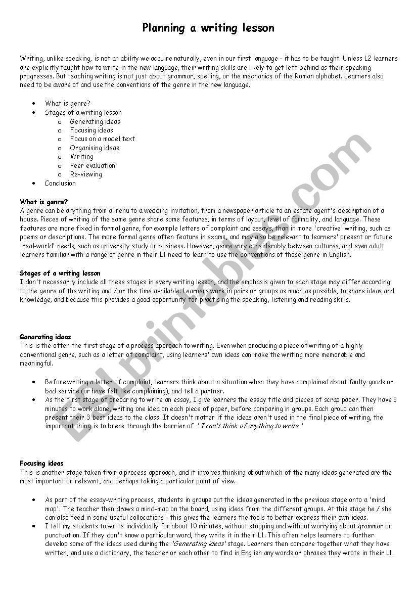 lesson plan worksheet