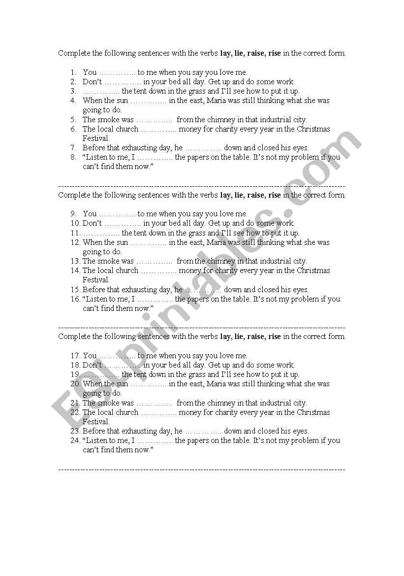 Easily Confused Words worksheet