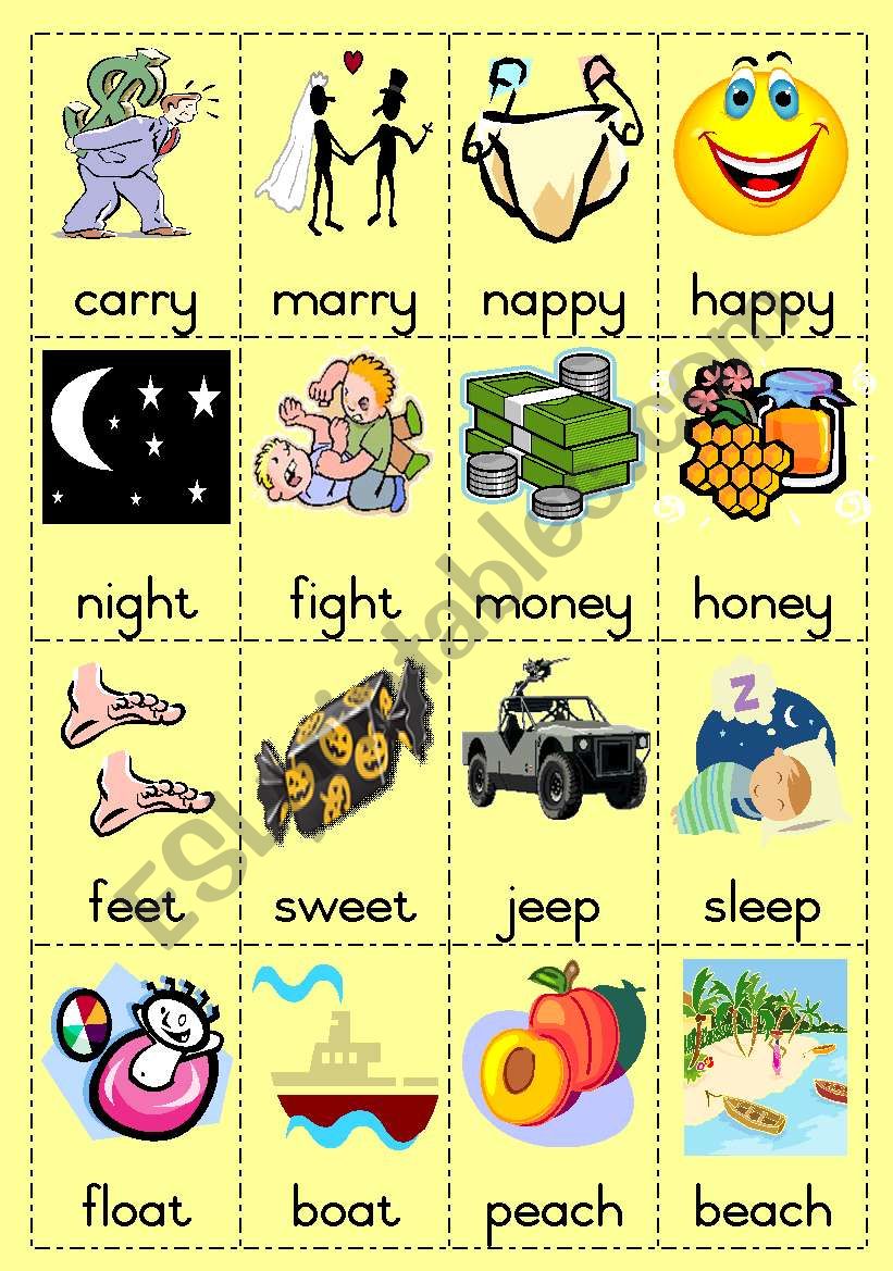 Rhyming Words Game Page 2 ESL Worksheet By Joeyb1