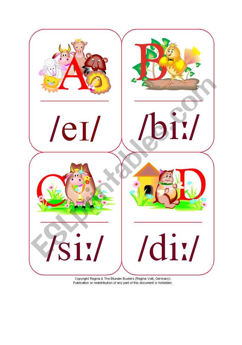 Phonetic Alphabet Flashcards Printable A Z Flashcards