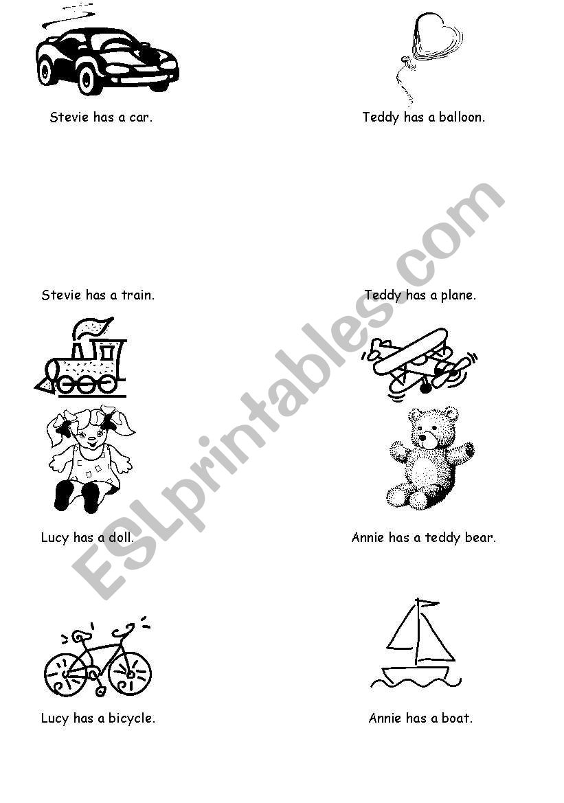 toys booklet worksheet