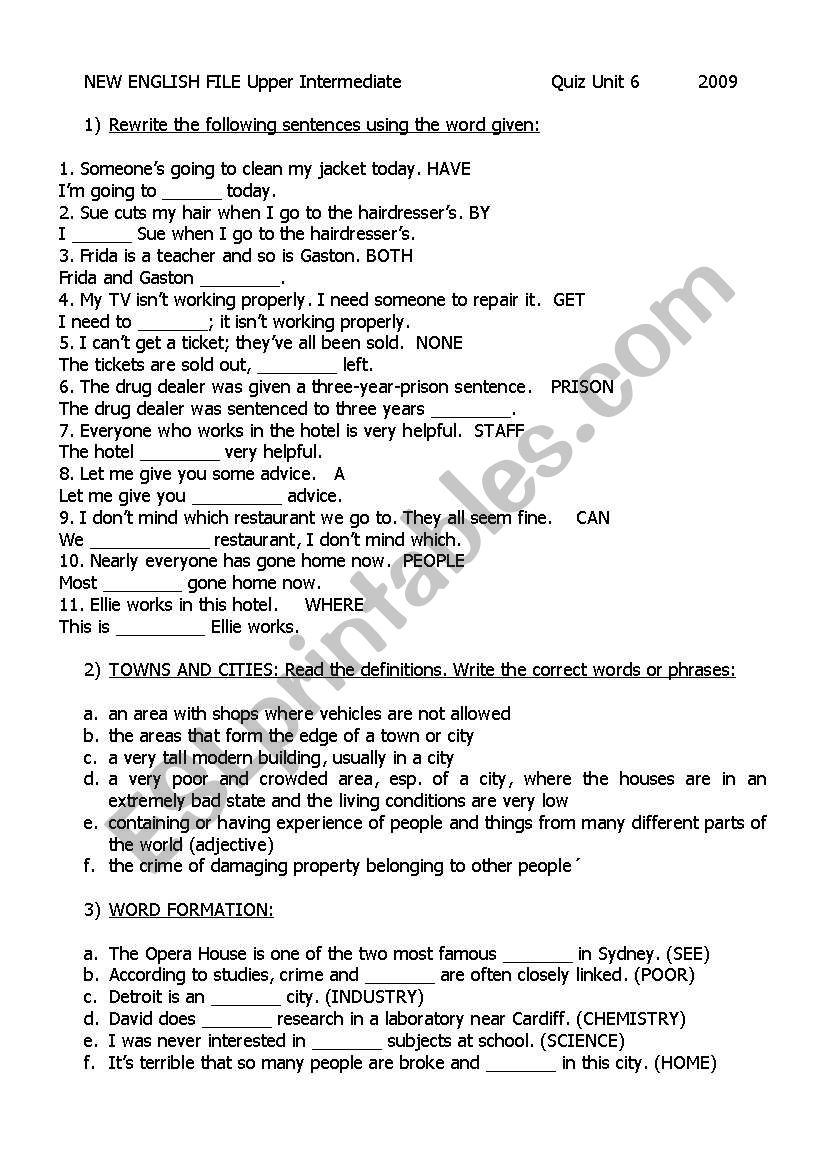 passive voice worksheet