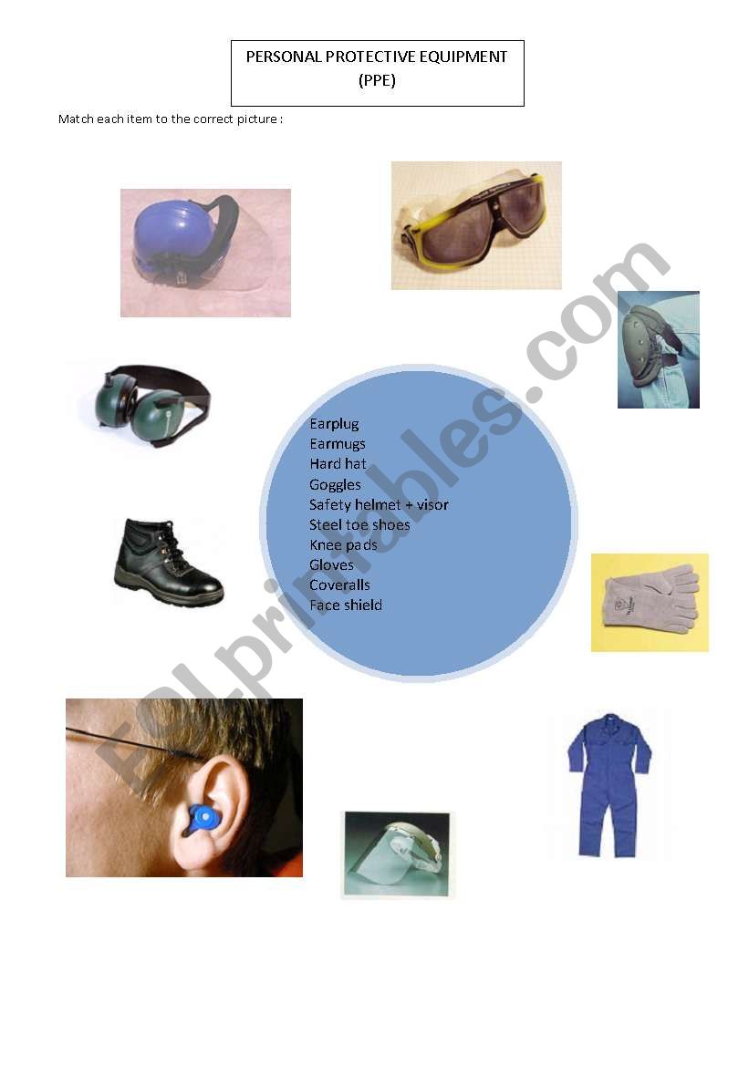 PPE worksheet