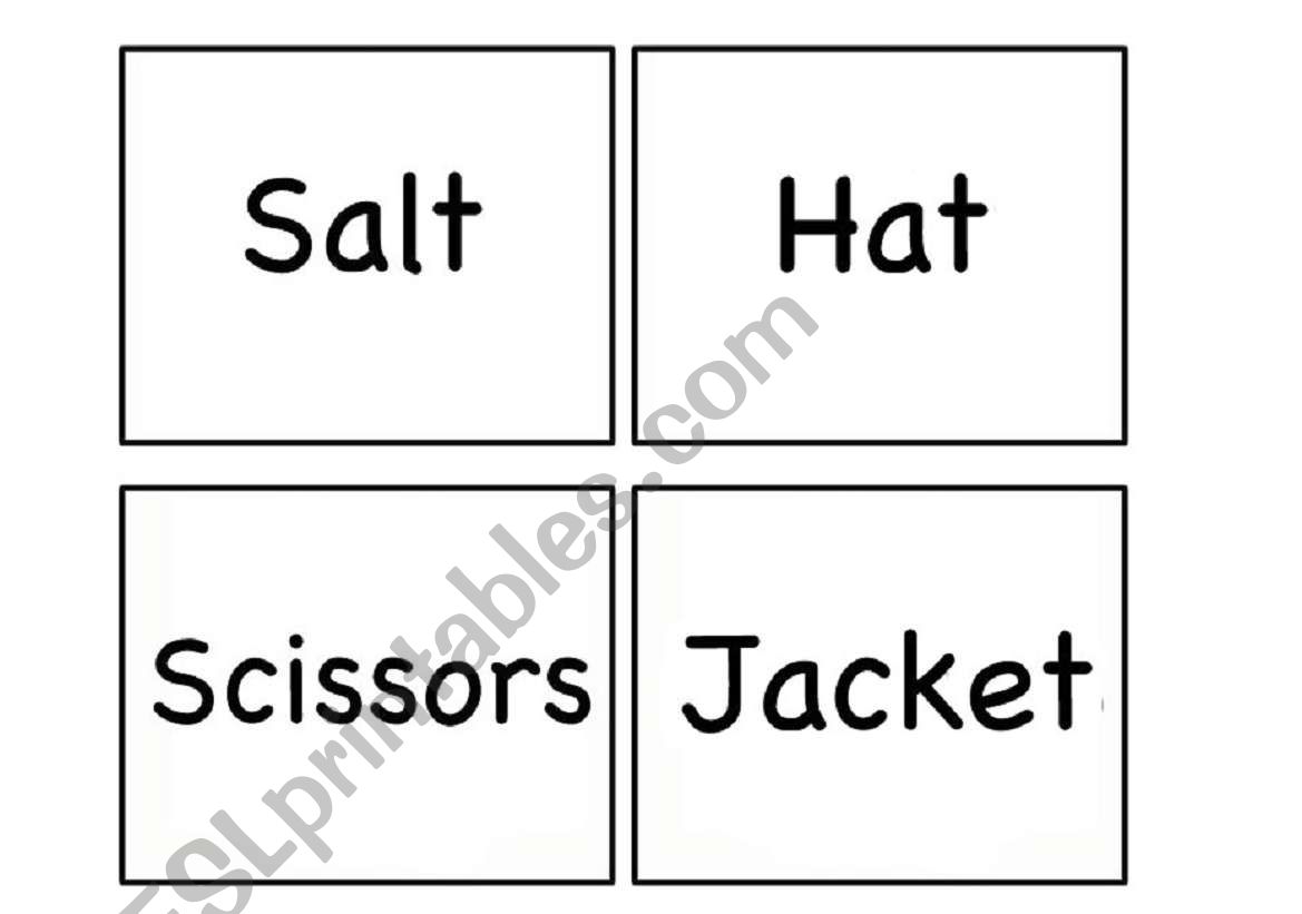 Vocabulary Flashcards worksheet