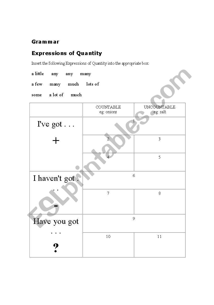 worksheet for 4 reading, writing, speaking and listening
