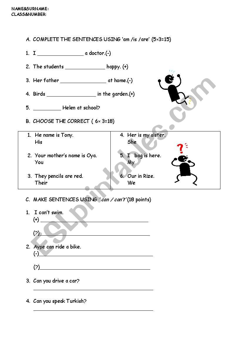 quiz for young learners worksheet