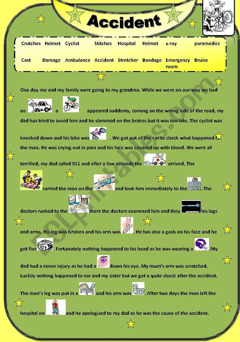 Accident worksheet