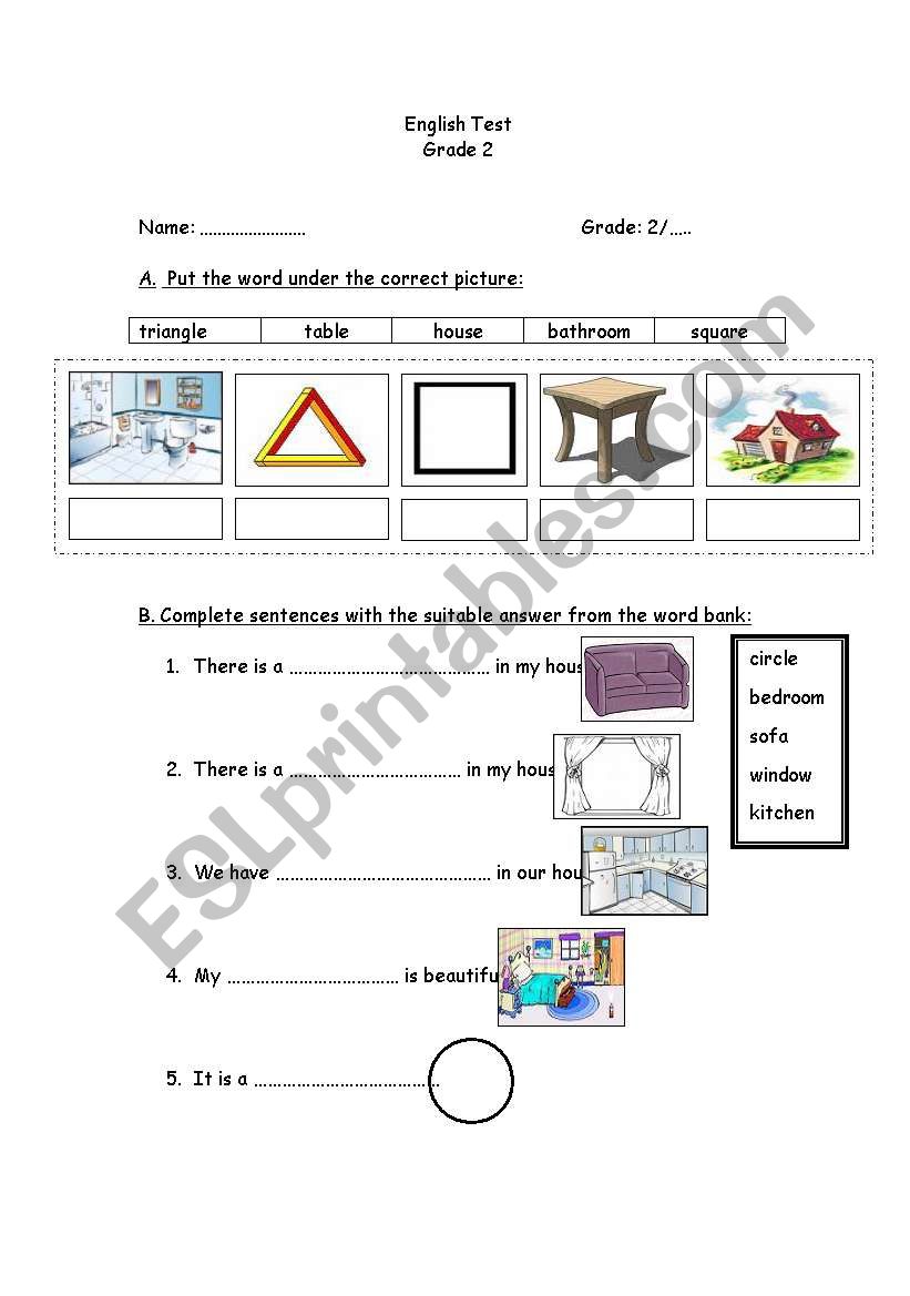 home worksheet