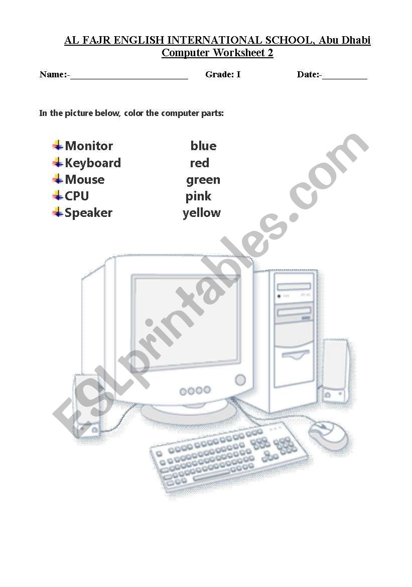 Computer devices worksheet