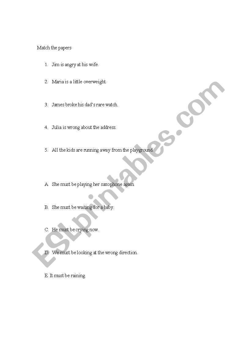 Must logical Conclusion worksheet