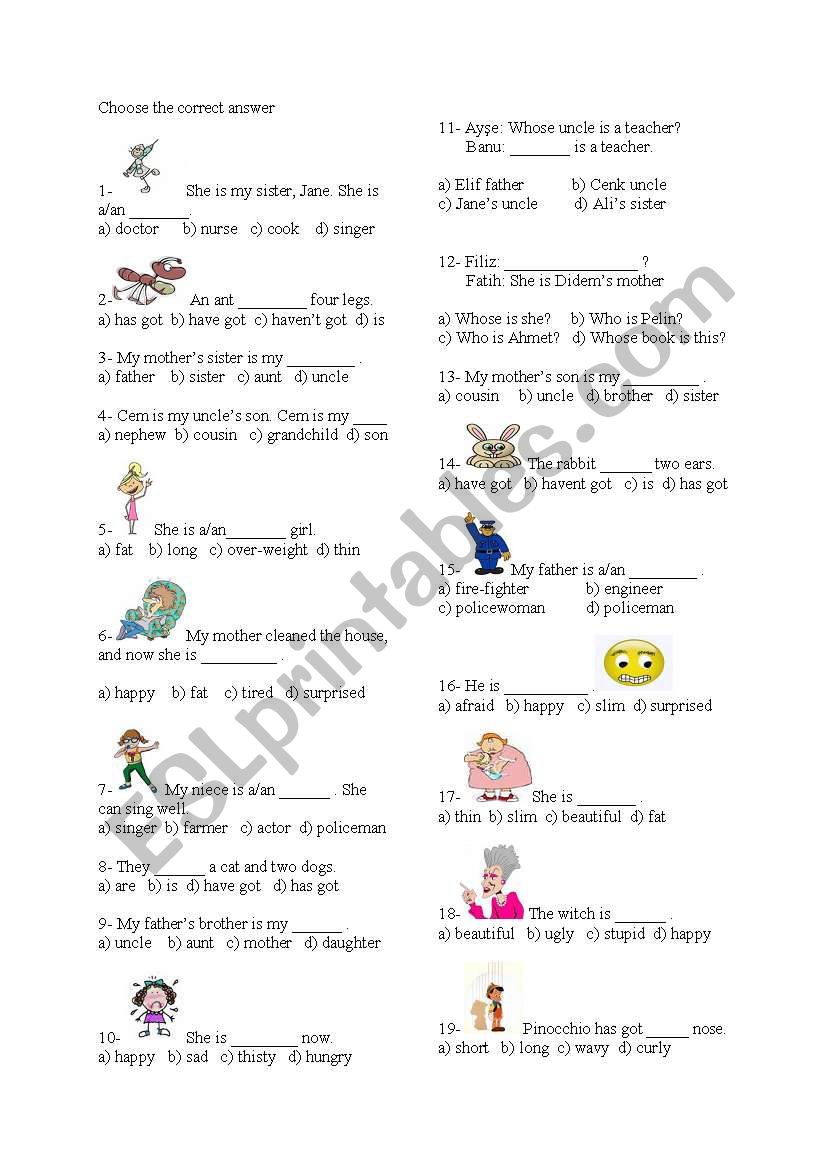 6 th grade exercises worksheet