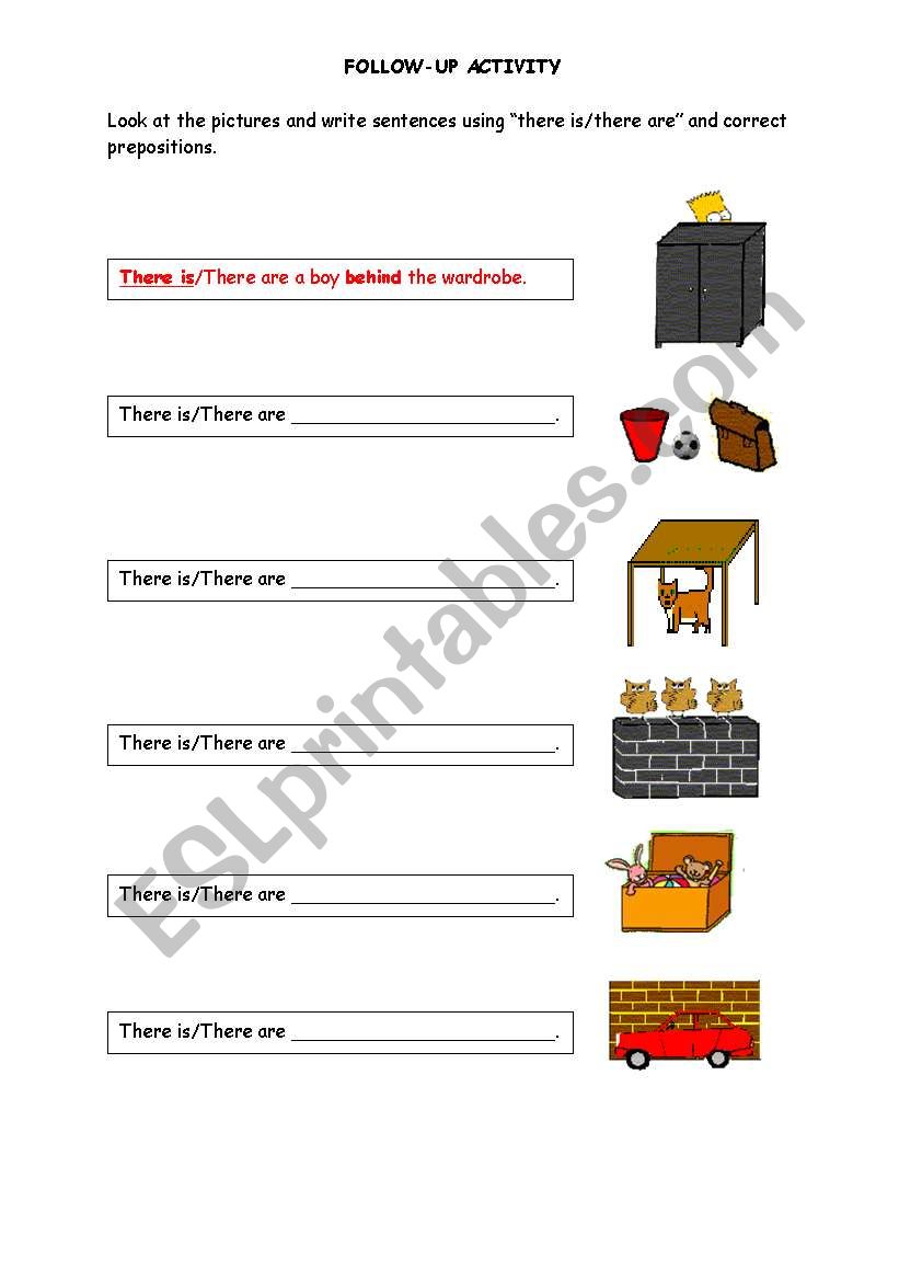 prepositions worksheet