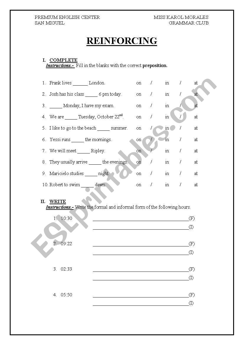 basic grammar in use worksheet