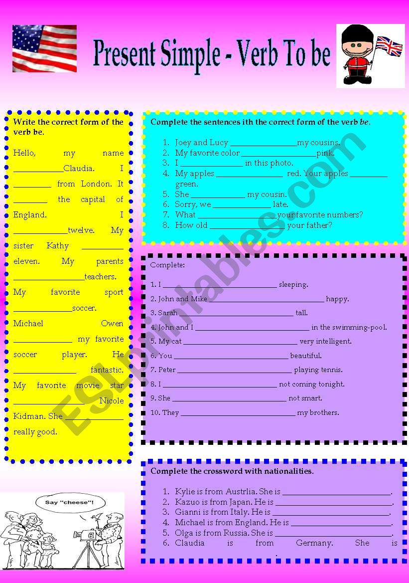 Present Simple  worksheet