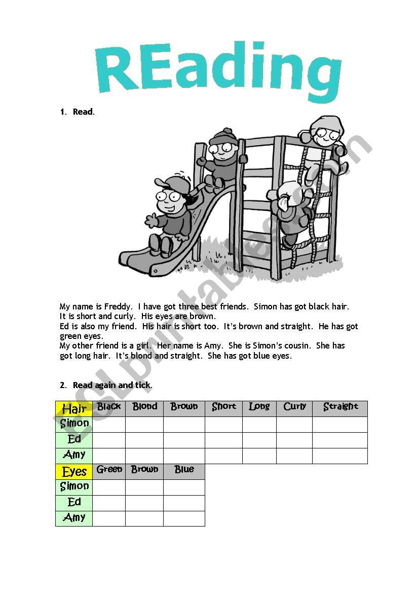 Description worksheet