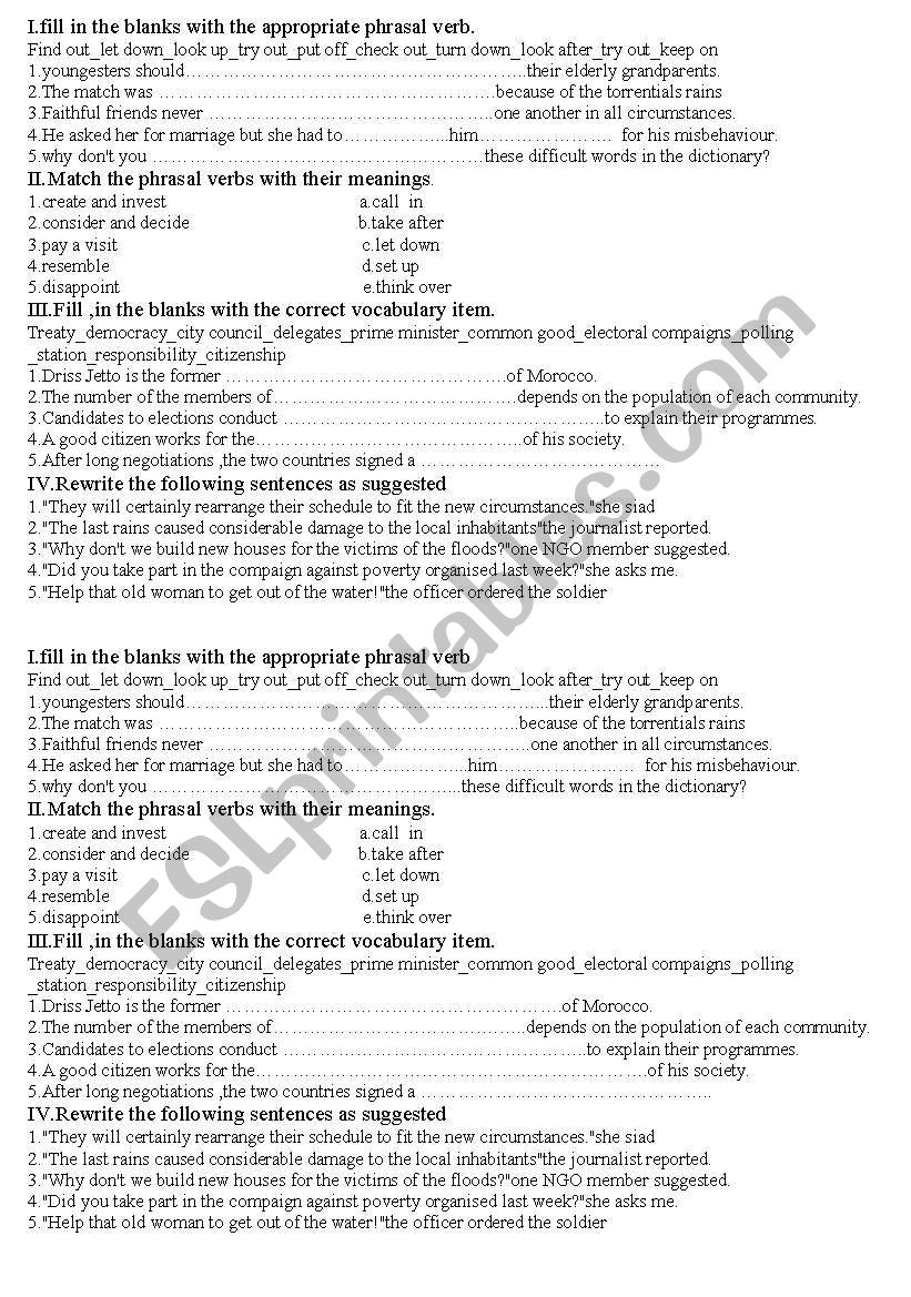 languge test for intermediate students