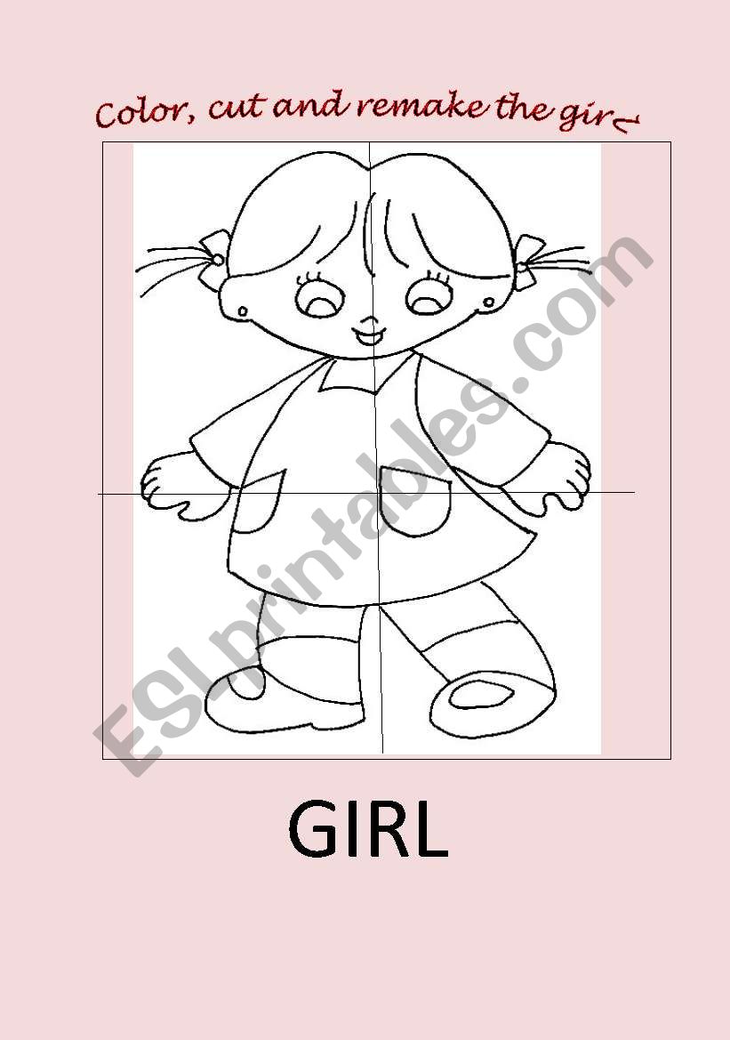 The girl worksheet