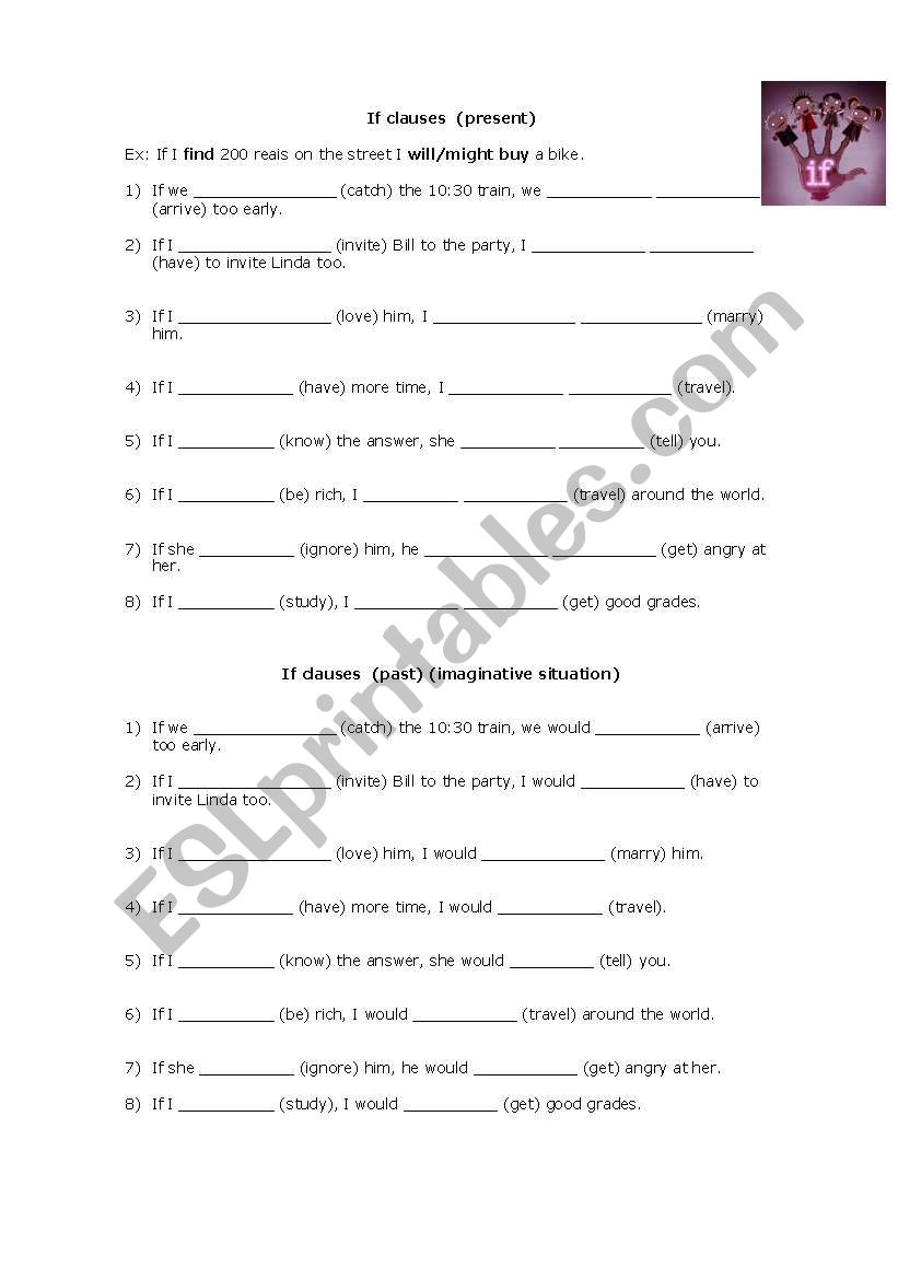 If Clauses ESL Worksheet By Vaferrer