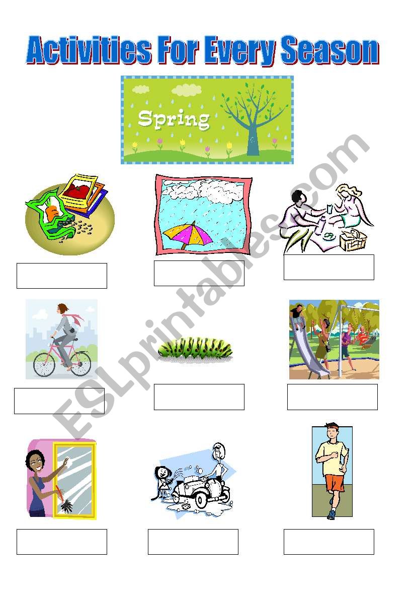 Activities For Every Season - Spring