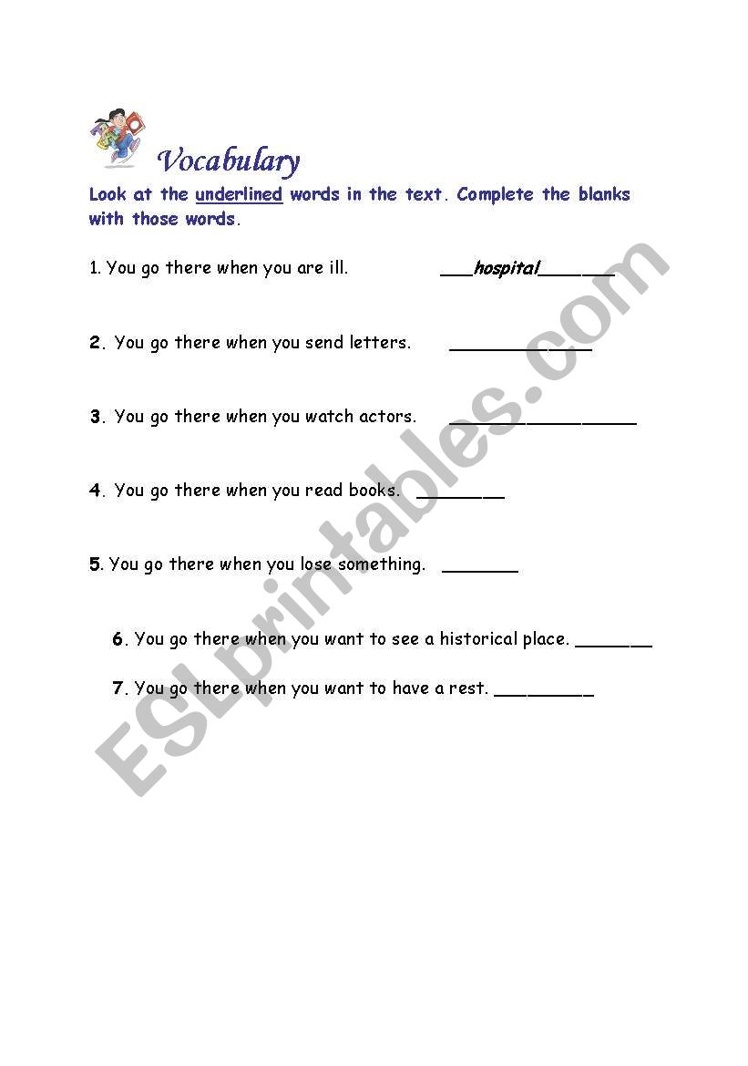 Directions (Part 2) worksheet