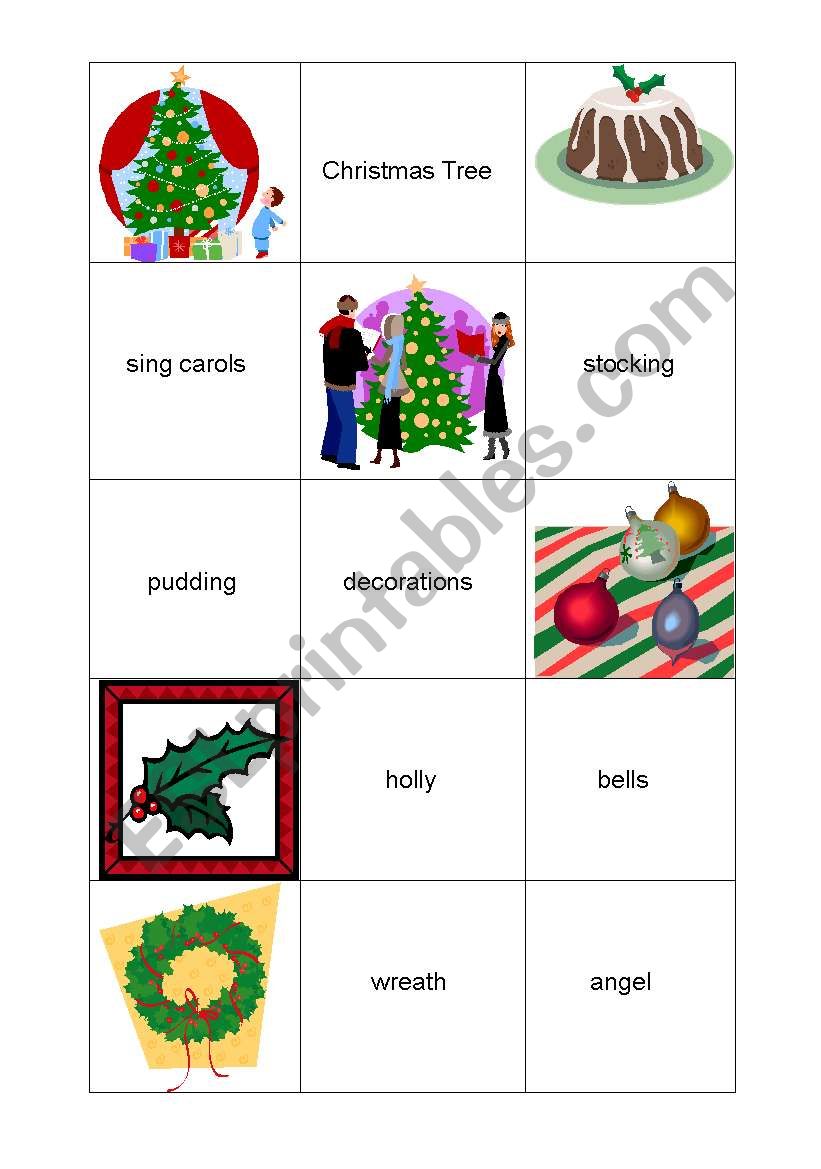 Christmas Memo worksheet