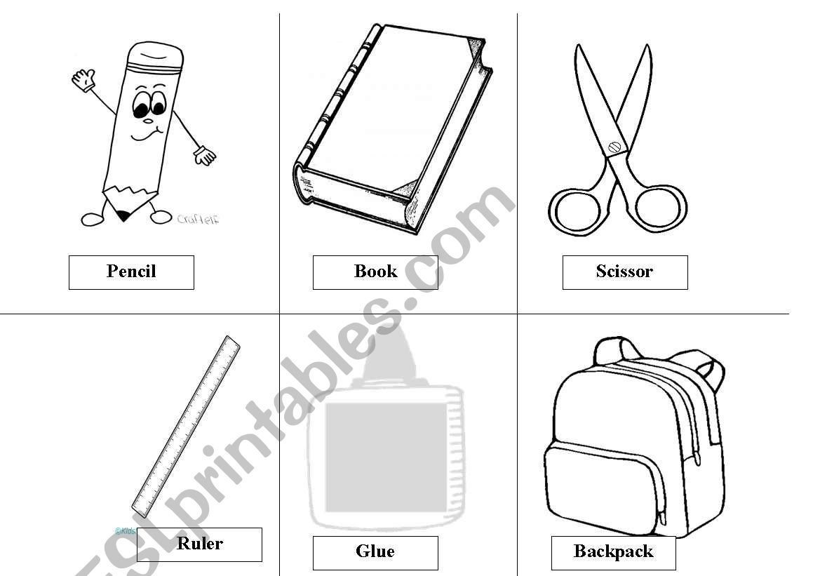 School Supplies worksheet