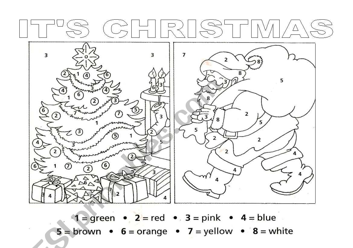 Christmas worksheet