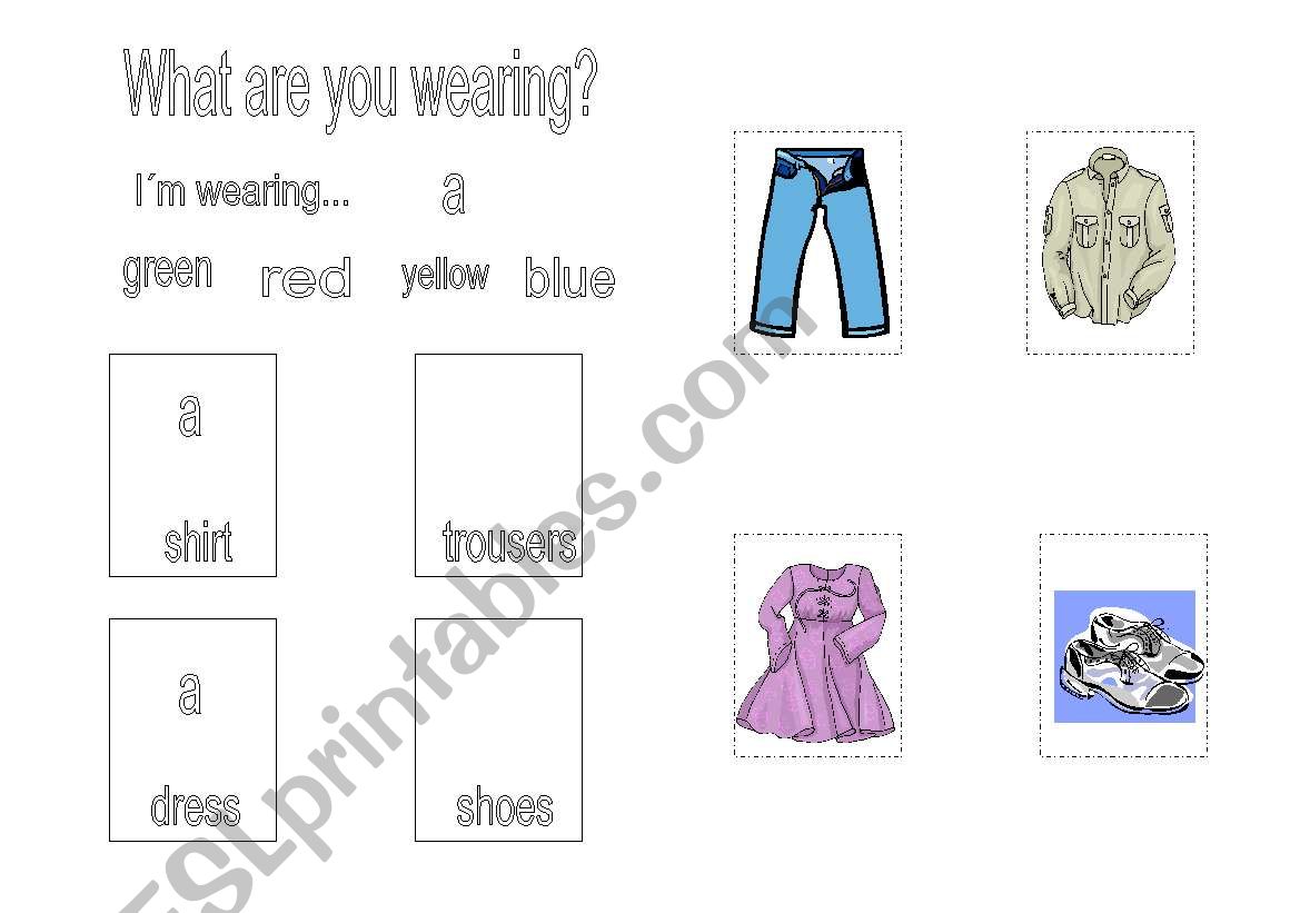 Clothes worksheet