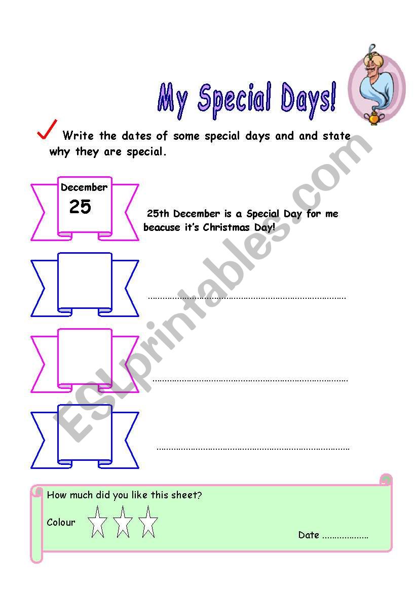 ordinal numbers worksheet