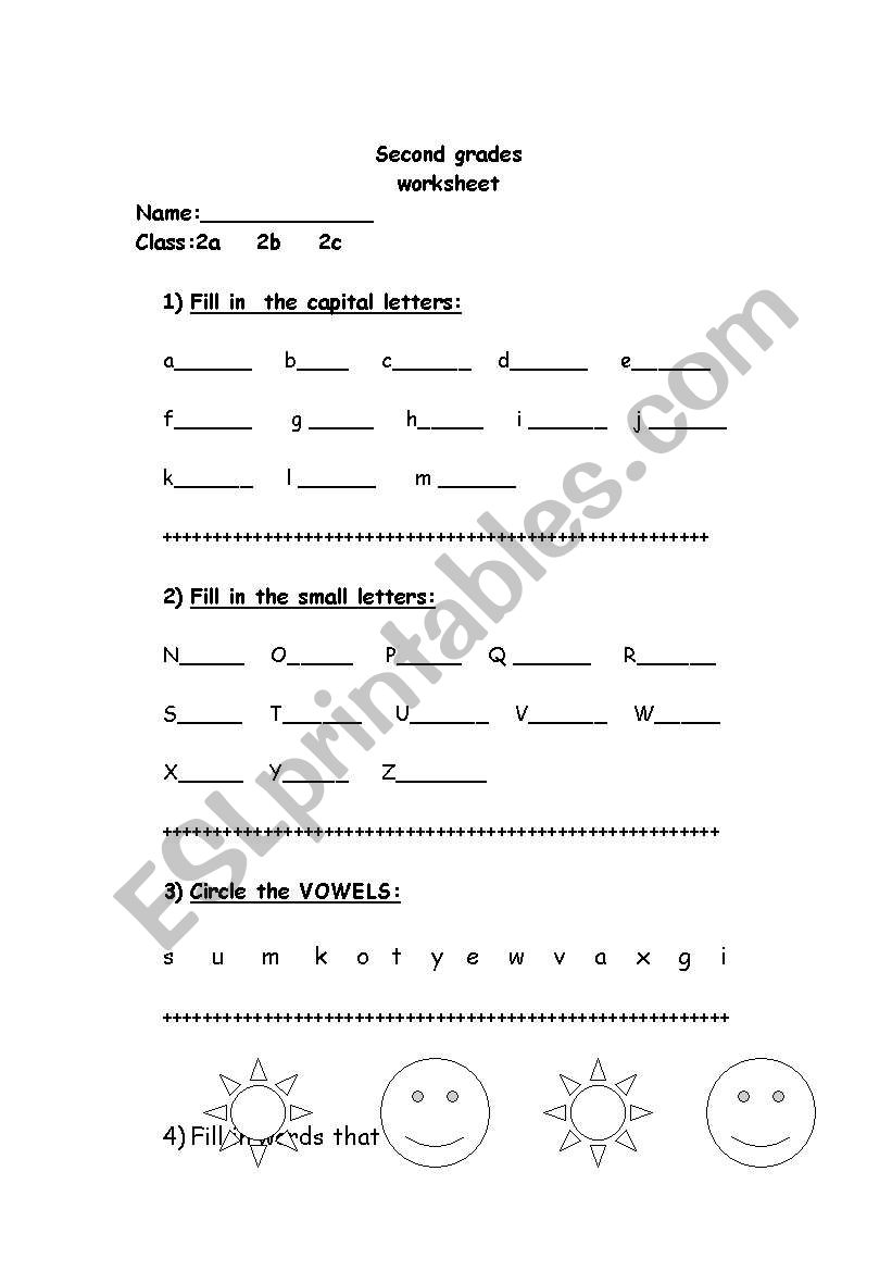 a worksheet to review letters and words + rhymes