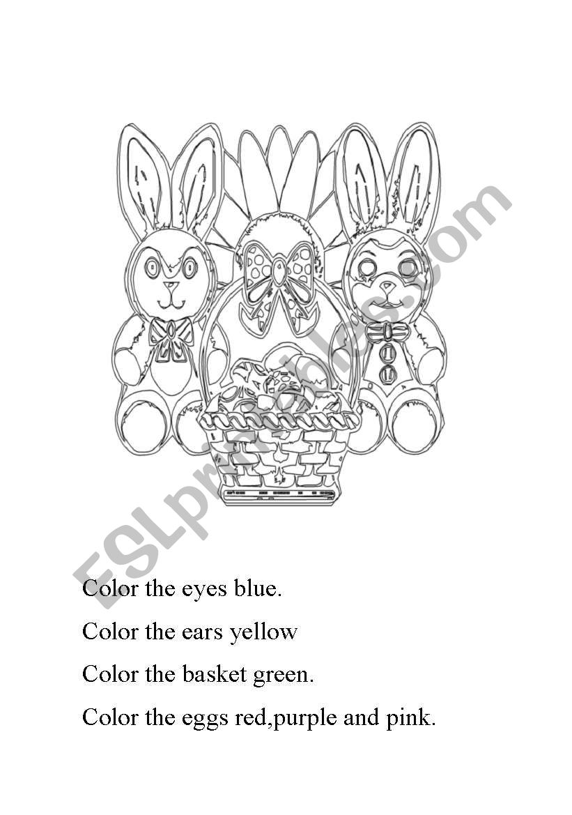 Bunnies basket worksheet