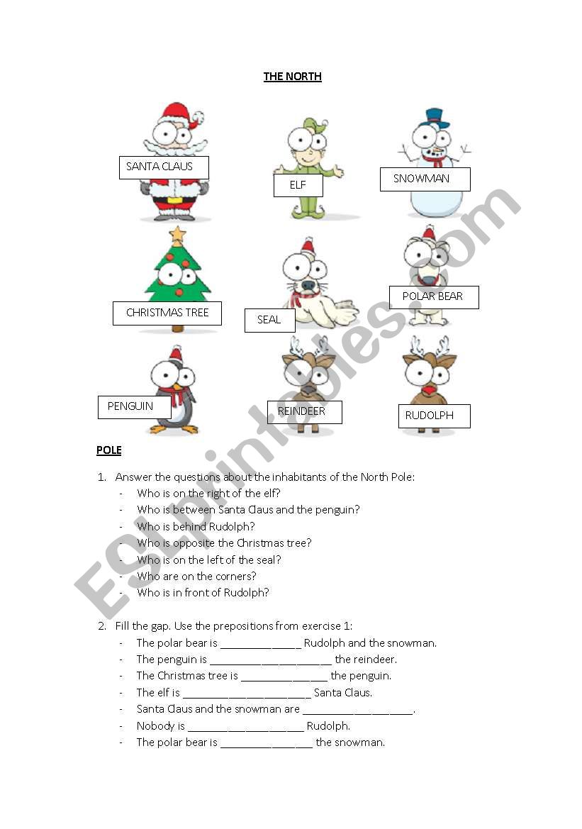 The North Pole worksheet