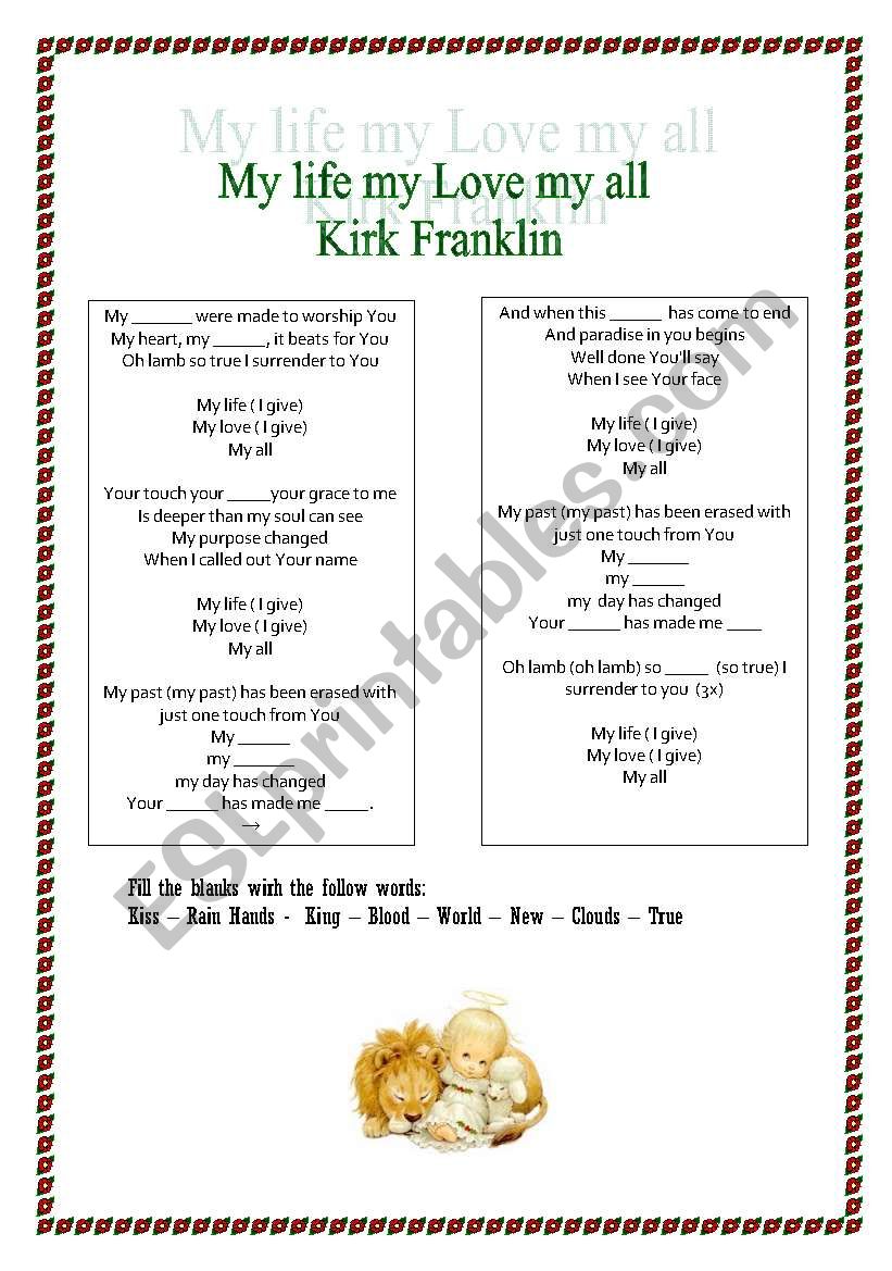 Kirk Franklin -my life my love my all 
