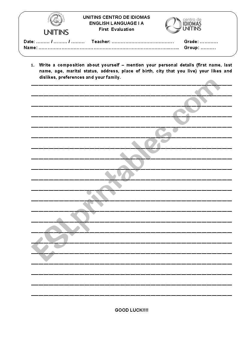 Composition worksheet